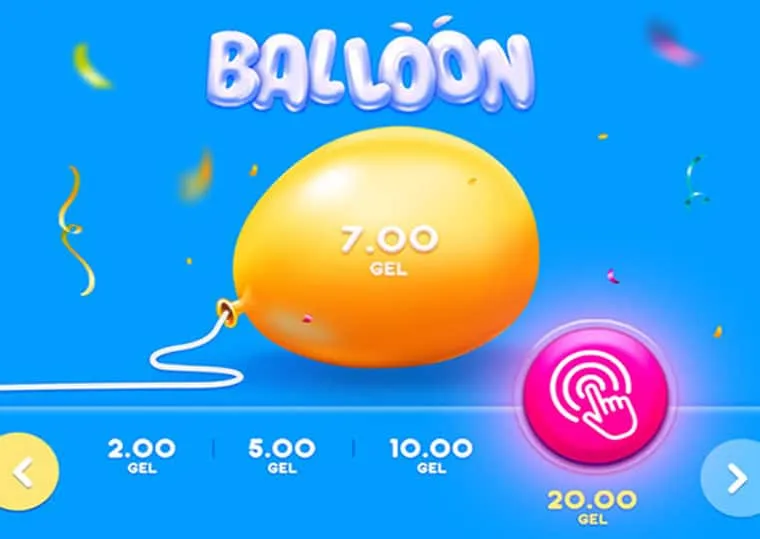 Paso 3 de Balloon: soltar para cobrar el multiplicador