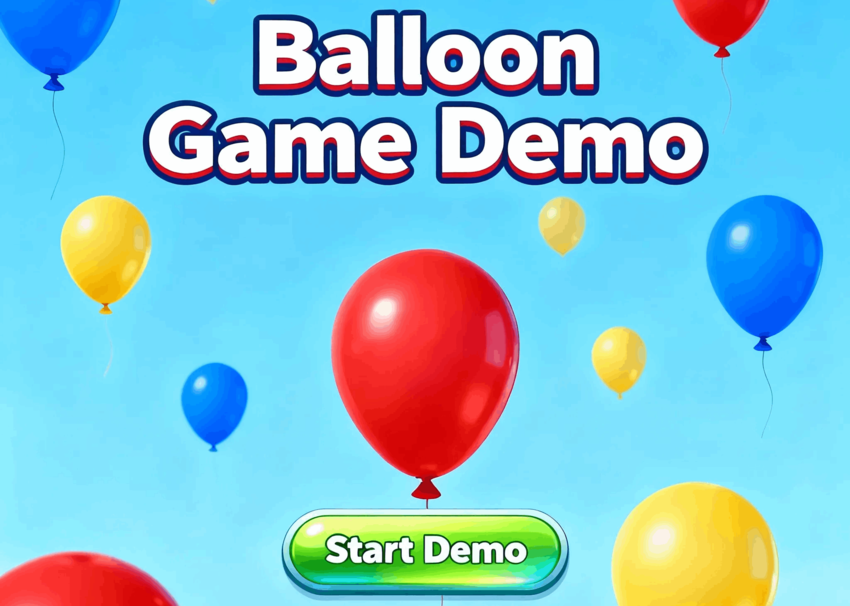 Modo demo de Balloon sin dinero real